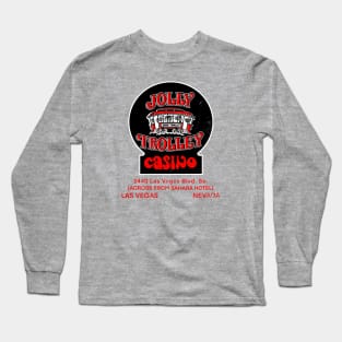 Vintage Jolly Trolley Casino Las Vegas Long Sleeve T-Shirt